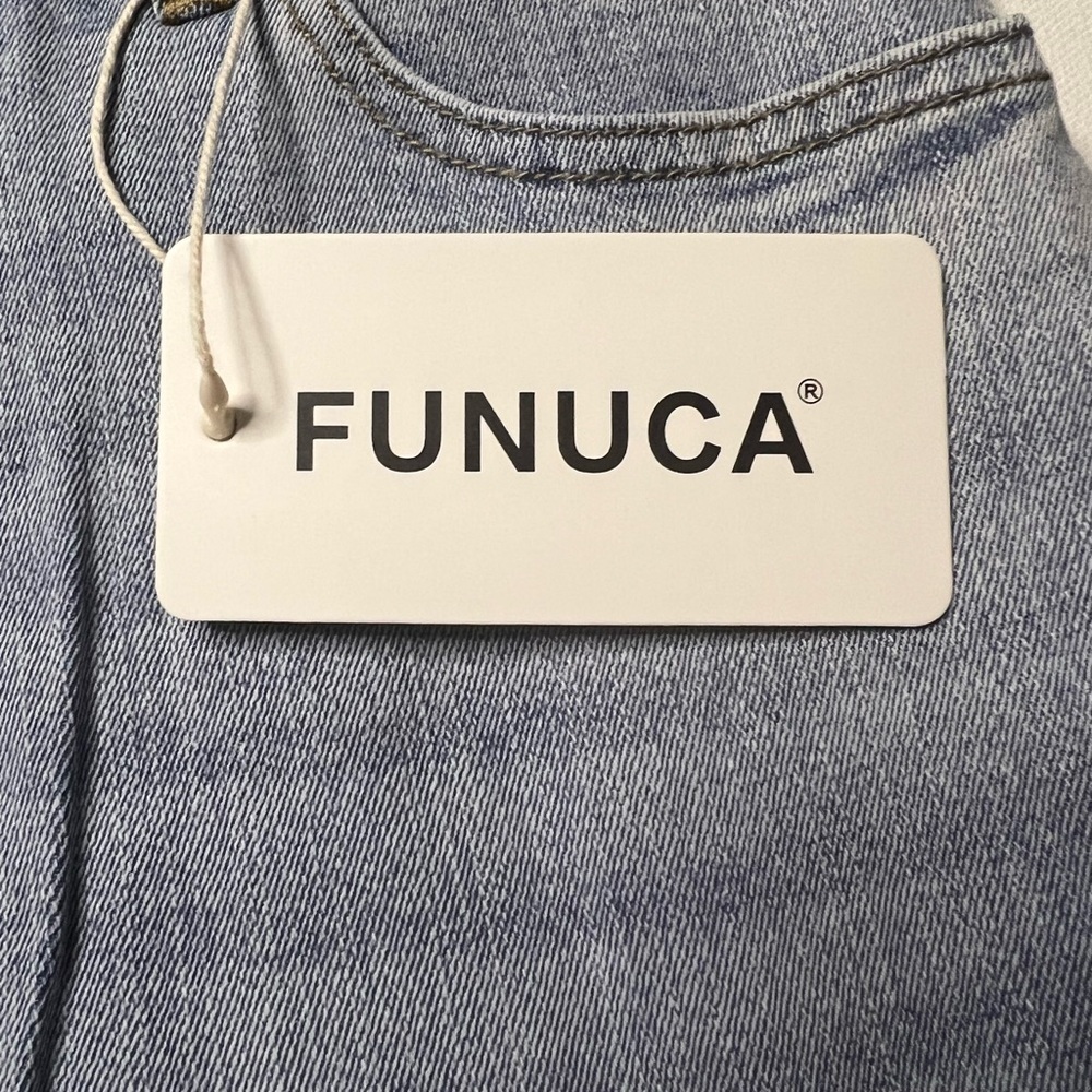 NWT Women's Funuca High Waist Stretch Mom Jeans Size 10/30x28" Inseam (Z) - Picture 8 of 9